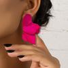 Fashion Exaggerated Small Fresh Rose Flower Earrings Femininity Retro Star Petals
