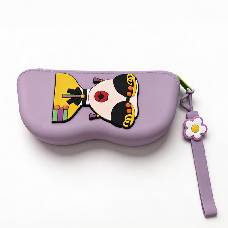 Portable Food-Grade Silicone Sunglasses Storage Case