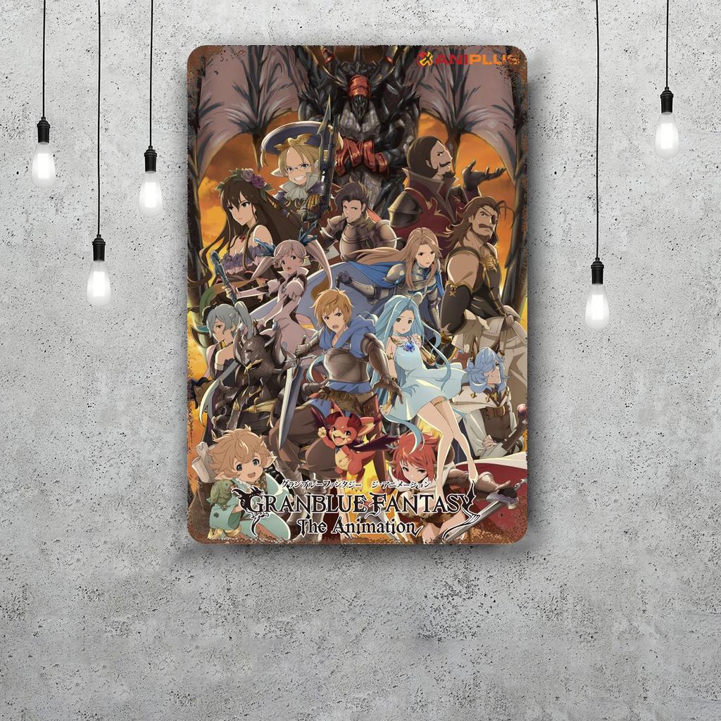 granblue fantasy cartoon Decor Poster Vintage Tin Sign Metal Sign Decorative Plaque for Pub Bar Man Cave Club Wall Decoration