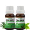 Essancia - NATURALLY IN EVERY DROP Pack Of 2 Essential Oils Rosemary & Tea Tree Oils,For Skin Whitening,Thin Hair,Aromatherapy. 100% Natural,Undi