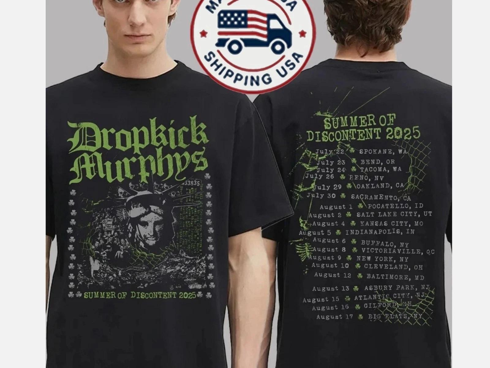 

Футболка Dropkick Murphys Тур «Лето Недовольства» 2025 S