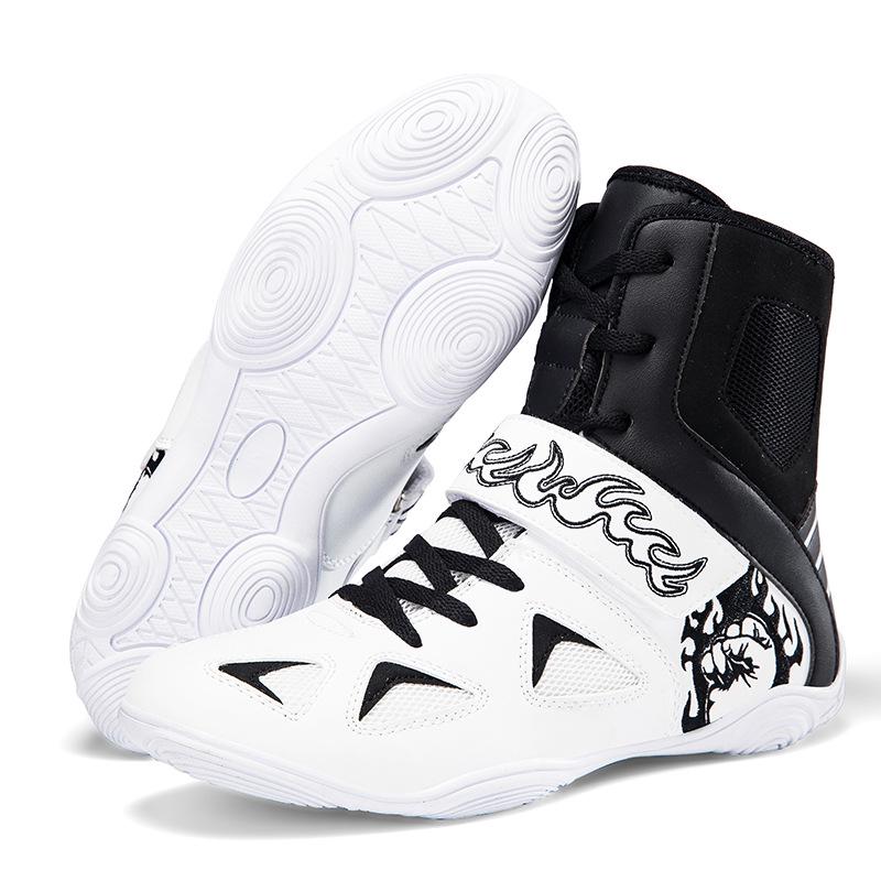 VS01 High-Top Cross-Border Wrestling & Boxing Shoes - Soft, Comfortable, Non-Slip Indoor Training & Competition Shoes.
