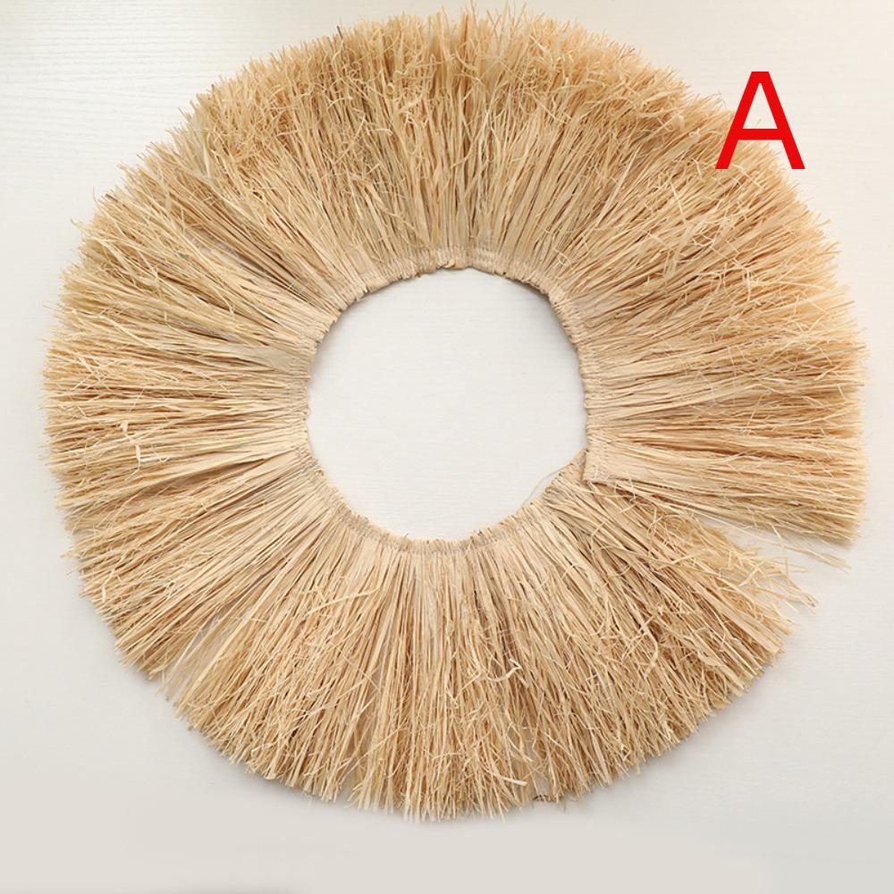 Durable Wedding Garland DIY Home Supply Background Wall Decoration Jute Fringe Trim Lafite Grass Garland Straw Tassels