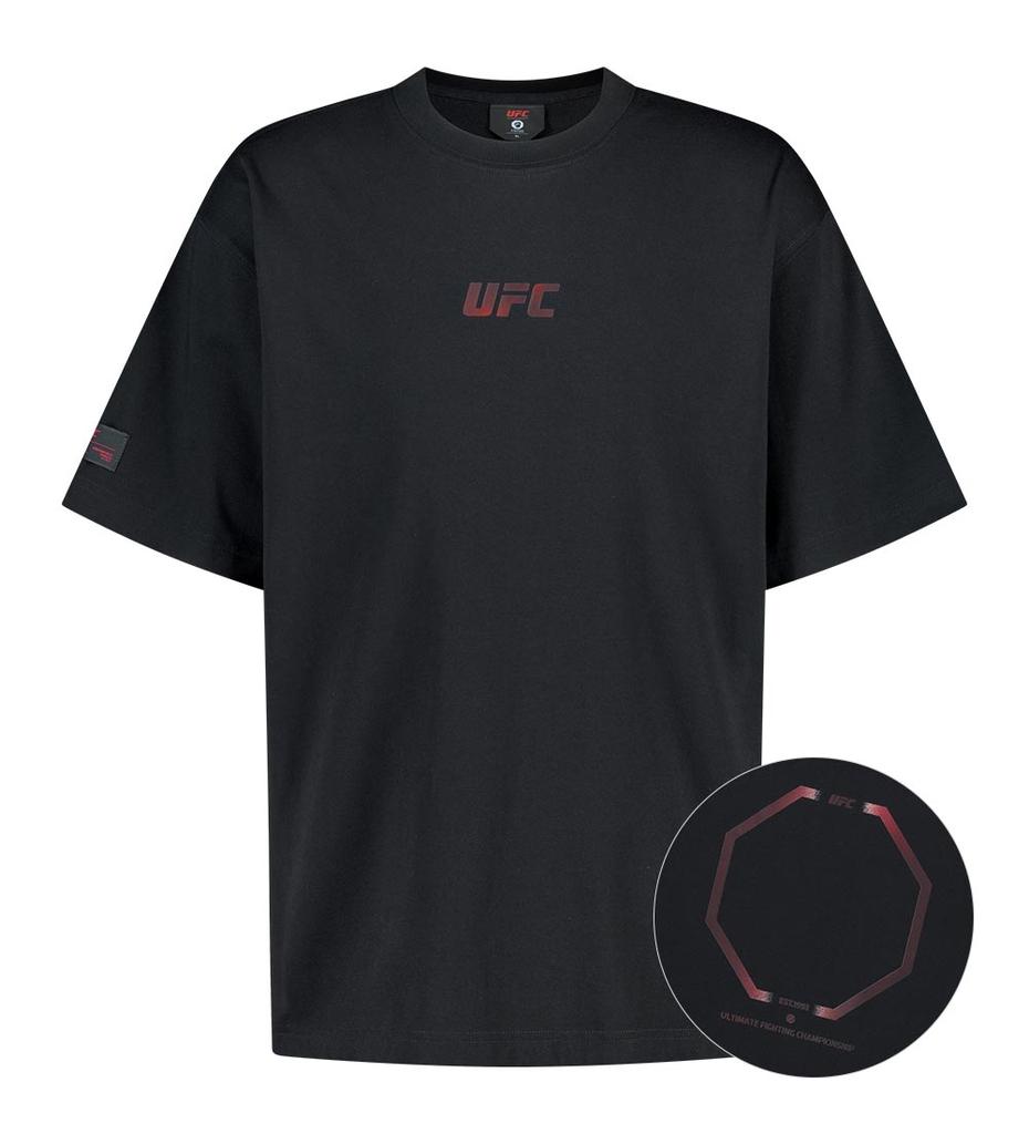 UFC SPORT Ufc Octagon Relaxed Fit Short Sleeve T-Shirt Black U4Ssv2303Bk