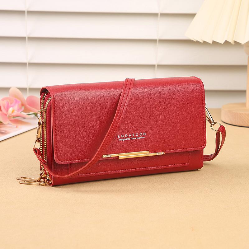Women Wallets Buckle Zipper Long Wallet Clutch Purse Coin Card Holder