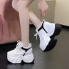 Fashion 9.5CM High Platform Women Bling Sneakers New Autumn Thick Sole Casual Dad Chunky Shoes Woman Sports Walking Shoes Zapatos Mujer
