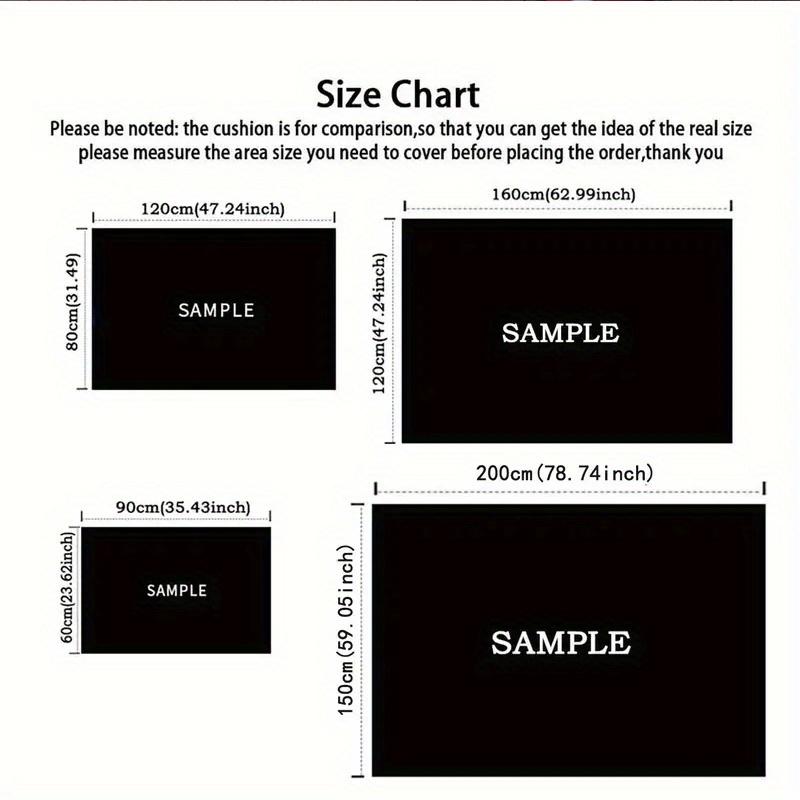 1pc Mickey Pattern Area Rug Soft Flannel Floor Mat for Living Room,Office,Bedroom and Carpet,Sofa Coffee Table Floor Mat