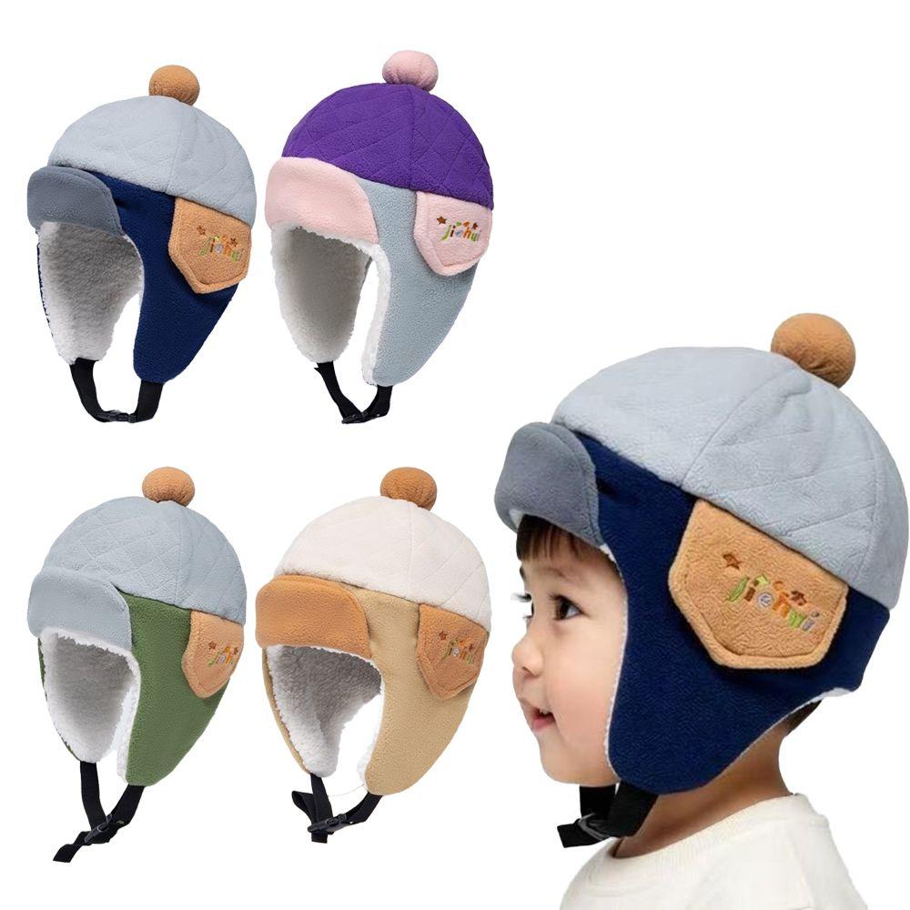 Fleece Lining Kid Earflap Hat Windproof Ear Protector Cap New Ear Warm Beanie Cold Weather