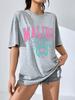 Malibu Beach Letter Print Dámské tričko Street Casual T-shirt Letter Brand Tee Clothing Hip Hop Prodyšná trička Dámské