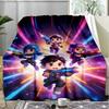 Cartoon Shooting Squad Fleece Blanket, Kids Game Throw