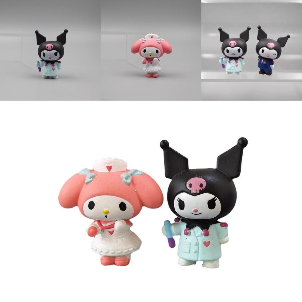 Professional Dress Toy Playset 4pcs Kuromi My Melody Figures