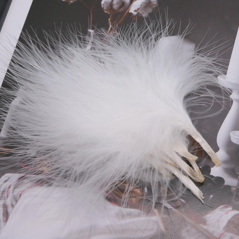 Blood vessel velvet feather turkey feather jewelry cat toy cat stick handicraft dream catcher decorative material