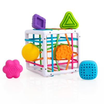 Fat Brain Toys Innie Fingertip Educational Rubber Ages 10 Authentic Bin, Box, Months, FA251-1,