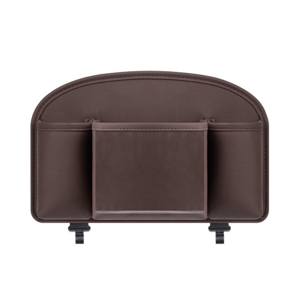 Leather Material Car Back Seat Organizer Car Storage Organizer  Road Trip Essentials