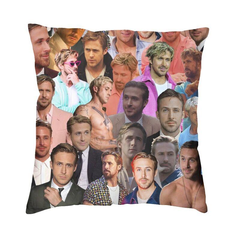 

Canadian Actor Ryan Gosling Square Pillowcover Decoration Cushions Throw Pillow for Car Doublesided Printing 30x30cm 12x12in