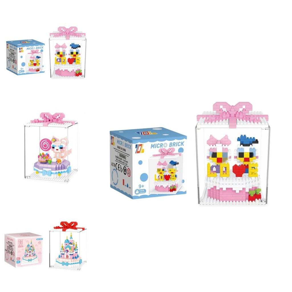 Lbyu Cute Birthday Cake Mini Building Blocks Toy For Girls