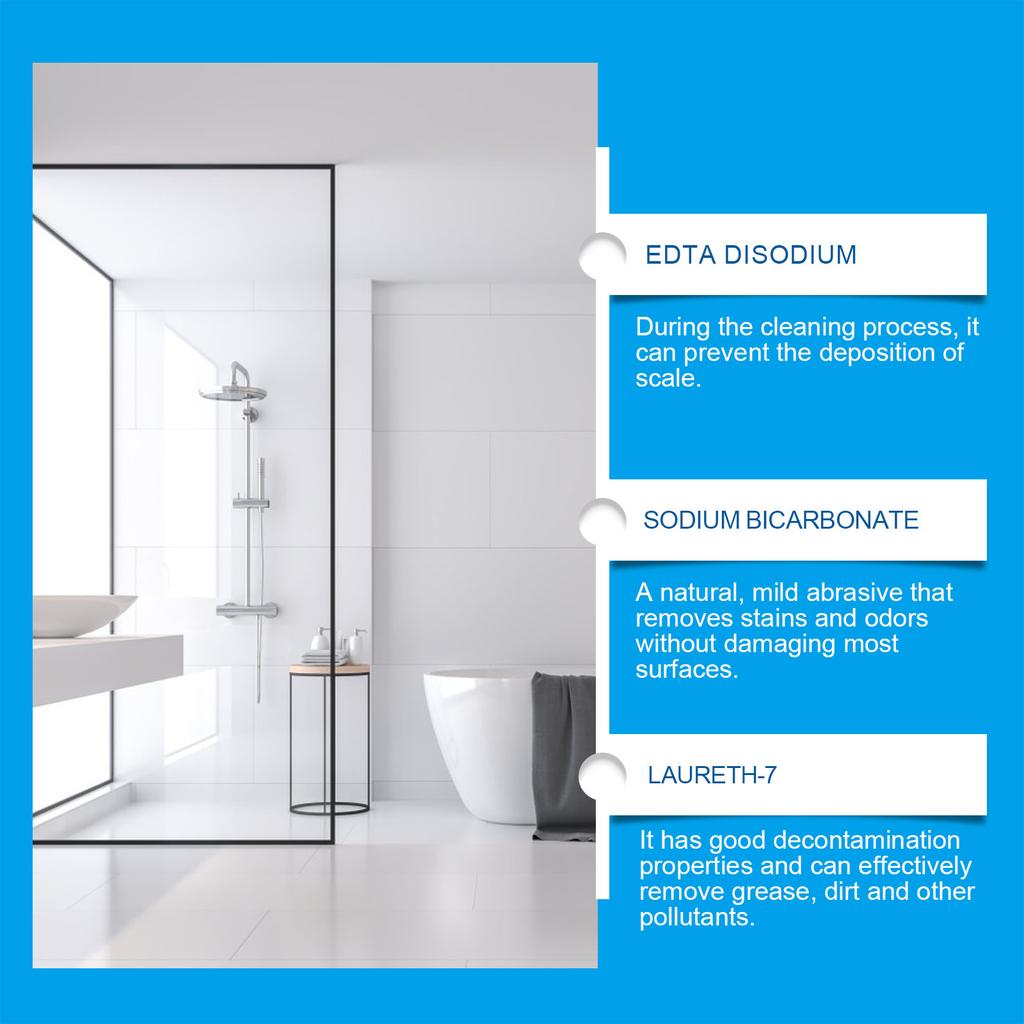 Bathroom Cleaning Tablets Toilet Descaling Clean Agent Rust Remover Bathtub & Shower Head Descaler for Stubborn Stains