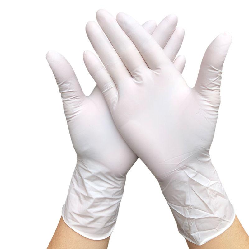 50 PAIRS Gloves Oil Acid and Alkali Resistance Housework Industrial Protection Work White Gloves