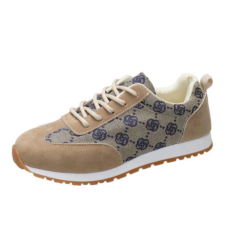 Color Matching Cross-strap Casual Single Shoes Spring and Autumn New Comfortable Versatile Sports Shoes Large Size Women's Shoes