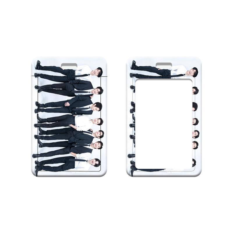 BTS Kpop Fotokartenhalter mit geflochtenem Lanyard, Bangtan Boys Graffiti Stil Ausweis & Lomo Kartenetui, ARMY Fans Sammlerstück