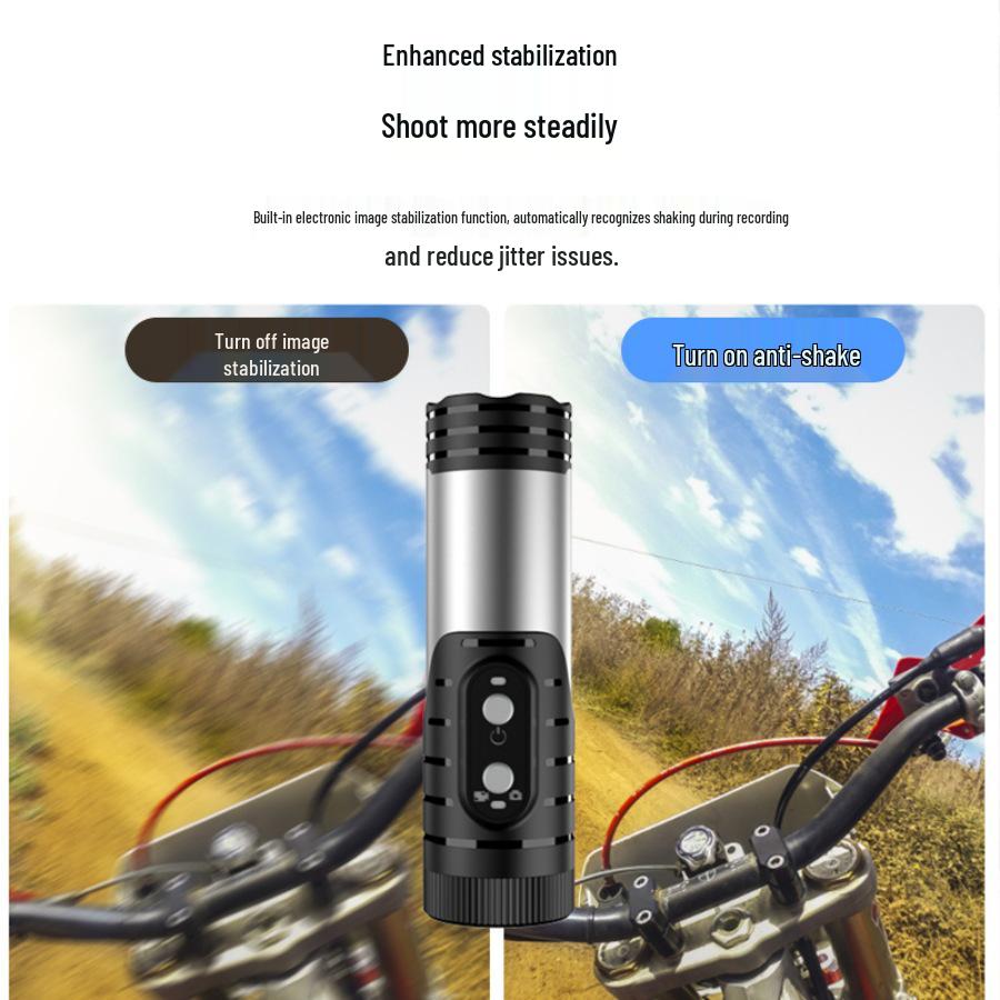 4K Waterproof Sports Helmet Camera with WIFI and Side Charging for Motorcycle Dashcam Use