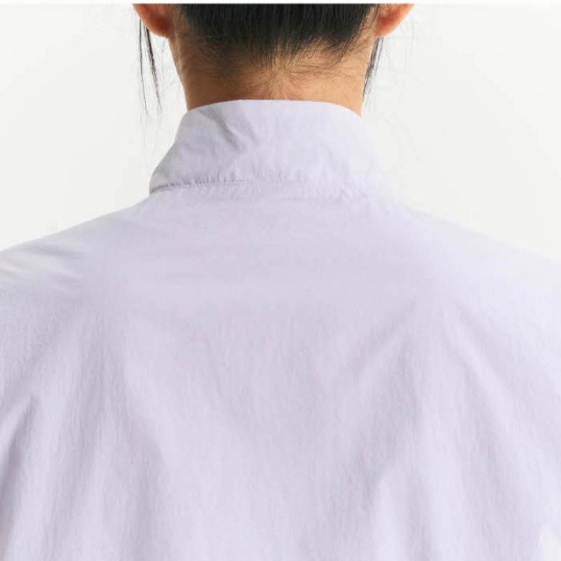 New Balance Jacket Lqj Nbnme2w412 70 Women Lightweight Semi Crop Stand Neck Wovenza