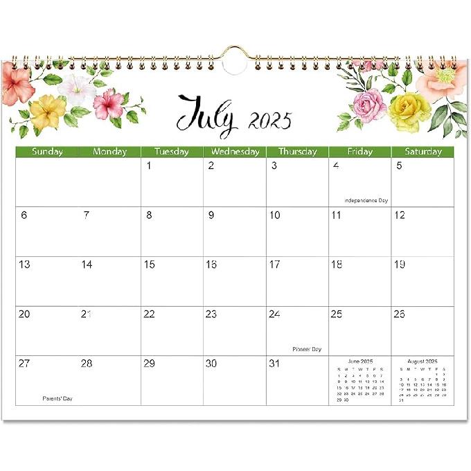 2026 Wall Calendar - 2026 Calendar Runs from January 2026 to December 2026, 8.5" x 11", Floral Calendar for Wall or Desk, Feminine Design for Office,