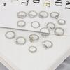 Silver Retro Punk Boho Ring Set 96