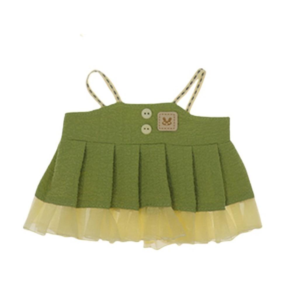 

Bow Hair Band Cotton Doll s Dress Skirt Plush Doll Clothes 20cm Cotton Doll green style 1