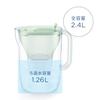 BRITA Water Filter, Jug-Style, Tested for PFOS/PFOA Removal, Filtered Water Capacity: 1.26L (Total Capacity: 2.4L), Style Eco Powder Green, Includes 3