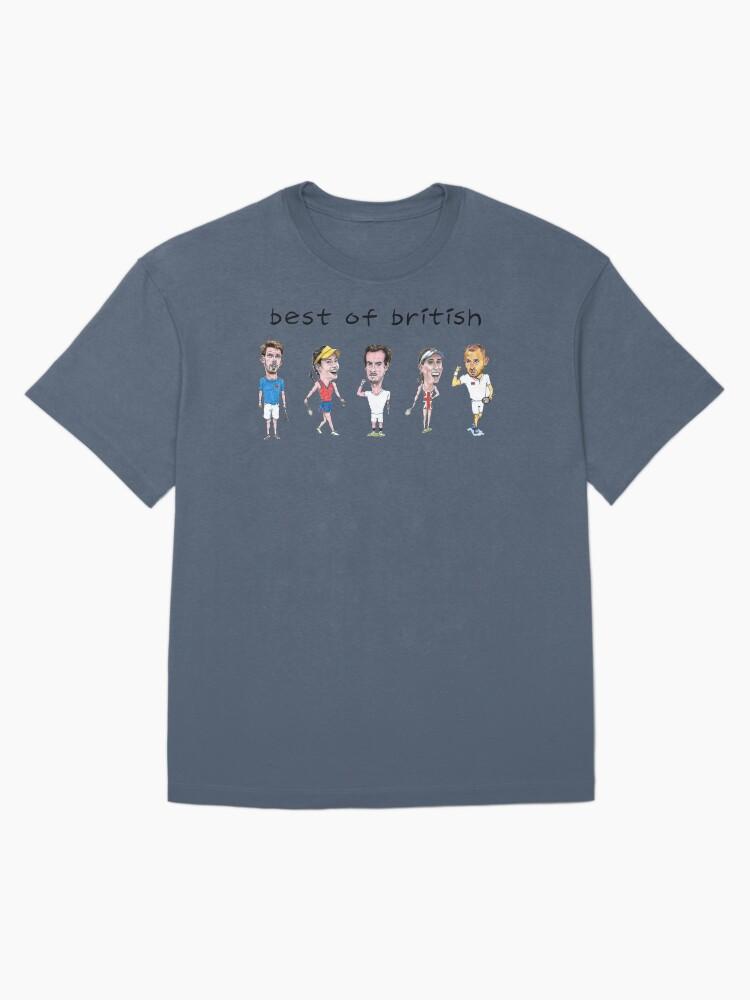 British Open Best of British tennis players - Cam Norrie, Emma Raducanu, Andy Murray, Johanna Konta, Dan Evans caricatures Oversized Unisex T-Shirt