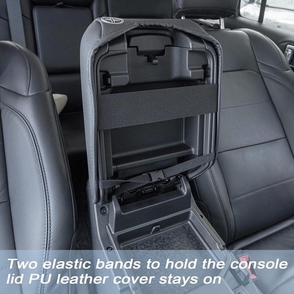 Center Console Armrest Cover Compatible With Jeep Wrangler JL/JLU 2018-2024 2025 And Jeep Gladiator JT Truck 2024 2025, Accessories PU Leather