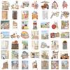 50 Transparent Alley Sticker Bags, Waterproof Transparent PET Manual Decorative Guitar Notebook
