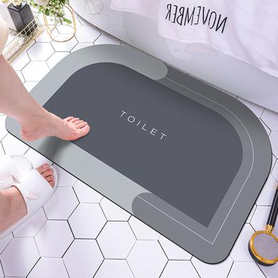 Diatom Mud Floor Mat Toilet Bathroom Door Floor Mat Water Absorption Non-slip Soft Diatom Mud