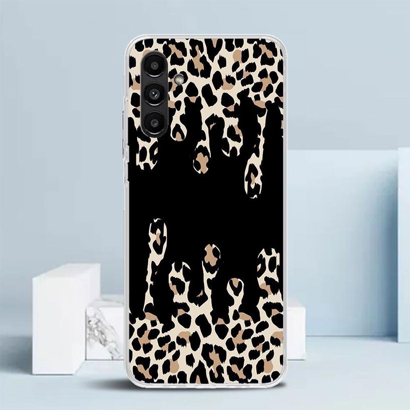 Leopard Print Phone Case For Samsung Galaxy A17 A37 A57 A16 A15 A14 A13 A56 A55 A54 A53 A36 A35 A34 A33 A26 A25 A24 A23 Galaxy A
