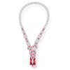 Buy Brass Red Bead Tassel Necklace Online Vintage Elegant Handmade Enamel Cubic Zirconia Dubai Women's Jewelry
