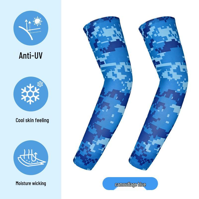 Dünne Anti-Pilling UV-Schutz Radsport-Armlinge für Kinder - Outdoor Eisseide Sonnenschutz-Ärmel