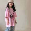 Pure Cotton Girls' Short-Sleeve Children'S Clothing Summer  T-Shirt New Stylish Top For Older Girls In Summer
