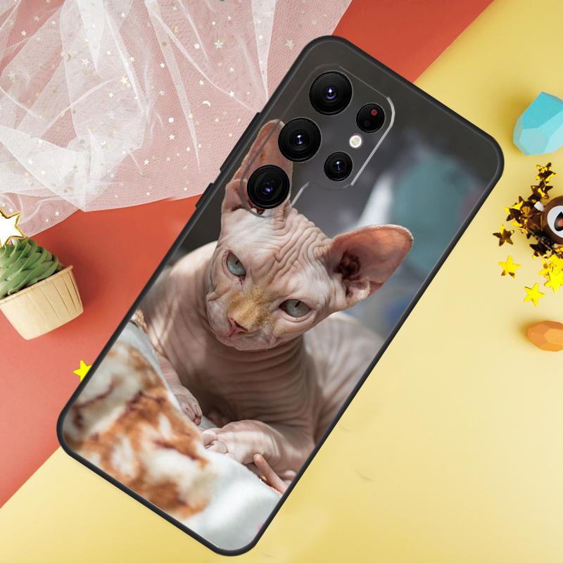 Sphinx Cat Phone Case For Samsung Galaxy S25 FE S23 S21 S20 S22 S24 S26 Ultra S10 S26 Plus Cover Coque