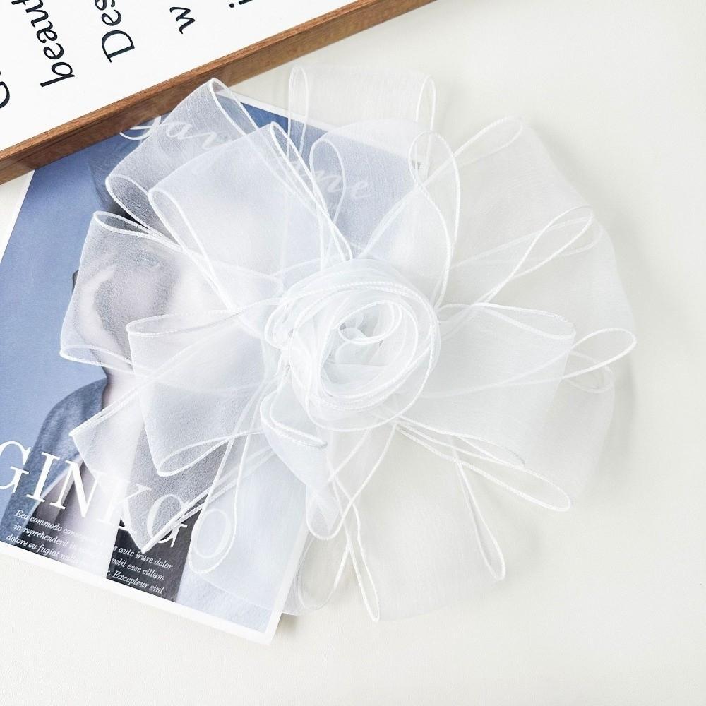 Exquisite Mesh Dress Cloth Patch Multi-Layer DIY Flower Brooch Sew On Patch Rose Flower Chest Flower