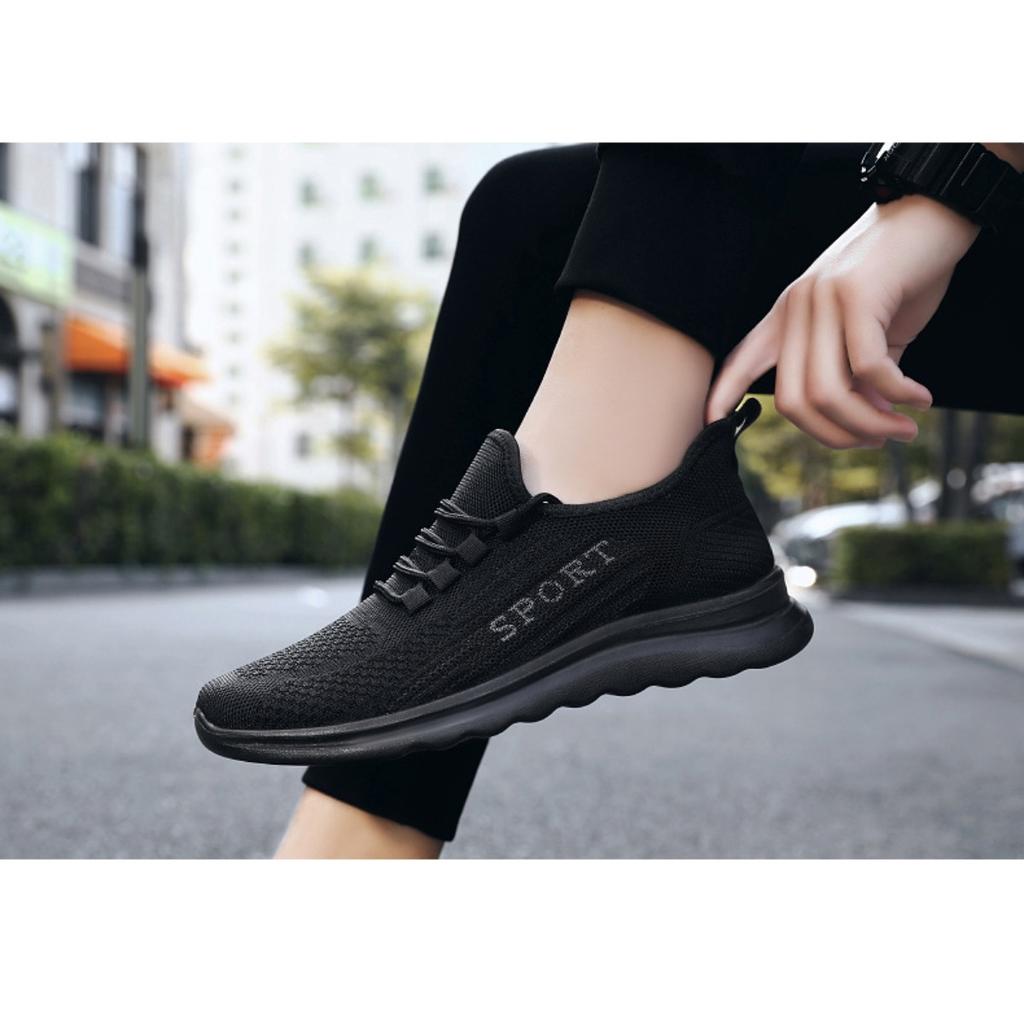 Men's Summer New Flyknit Single Shoes Casual Breathable Sports Shoes