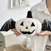 Halloween Plushie Pumpkins Pillow Creative Sofa Cushion With Bat Wings Cute Ghost Doll Decorative Toy Home Party Gift