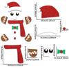 Removable Window Static Stickers Non-woven New Year Stickers New Christmas Door Stickers  Christmas