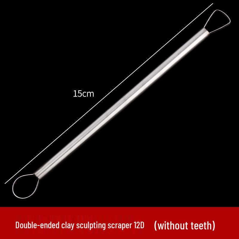 12-Piece Stainless Steel Clay Sculpting and Trimming Tool Set