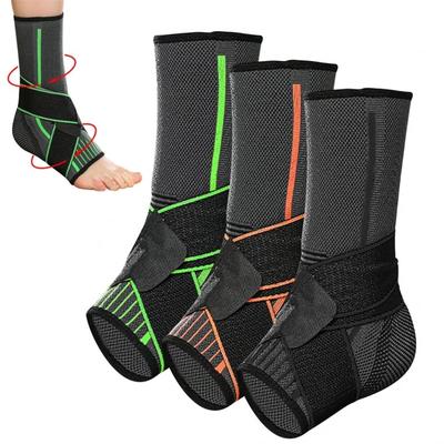 1PCS Elasticity Sports Ankle Brace Compression Strap Support Weave Elastic Bandage Foot Protective Gear Gym Fitness Ankle Belt