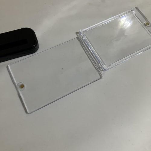 Set of 3 Trading Card Loaders and Stands, Magnetic Loader, Card Loader Stand for Pokemon Cards and Trading Cards, UV Protection, with Base, Black, Dis