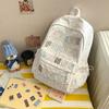 Schoolbag1011 summer new schoolbag female junior high school students large capacity niche ins backpack Korean version alphabet computer bag