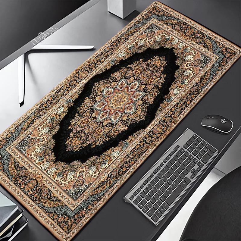 Persian Carpet Mouse Mat xcm Computer Large Mousepad Flower Office Rubber Mat Nonslip Table Pads x Notebook Computer De