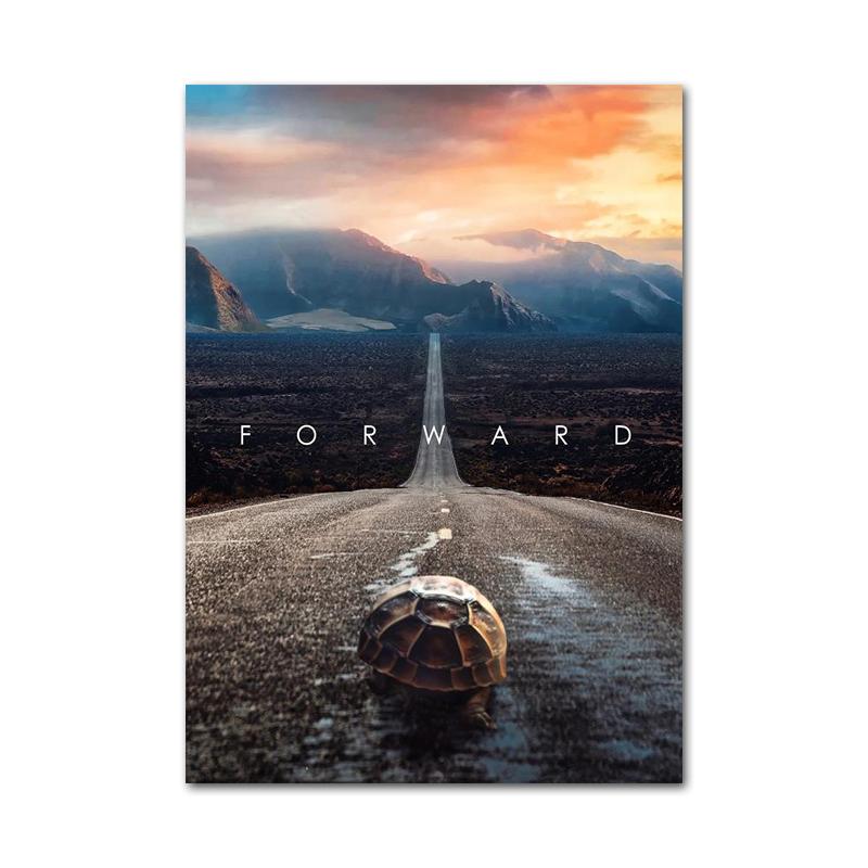 

Вдохновляющая картина на холсте, мышление, плакаты и принты, настенное искусство Cuadros для украшения дома 20X40cm Unframed сапфировый