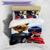 3pcs Ladybug3 Cover Set - Personalized Name, HD Printed Bedding with 1 Cover and 2 Pillowcases - Perfect for Home Decor, Easy Care